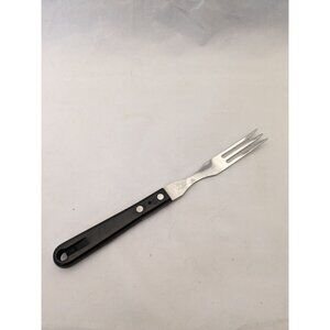 Good Cook 3 Prong Tine Meat Serving Fork Stainless Japan Granny Black Handle